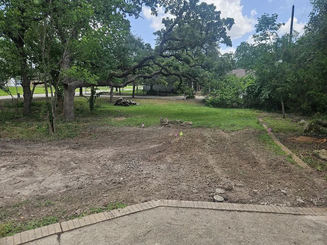 Yard prepared and irrigation checked before sod goes down